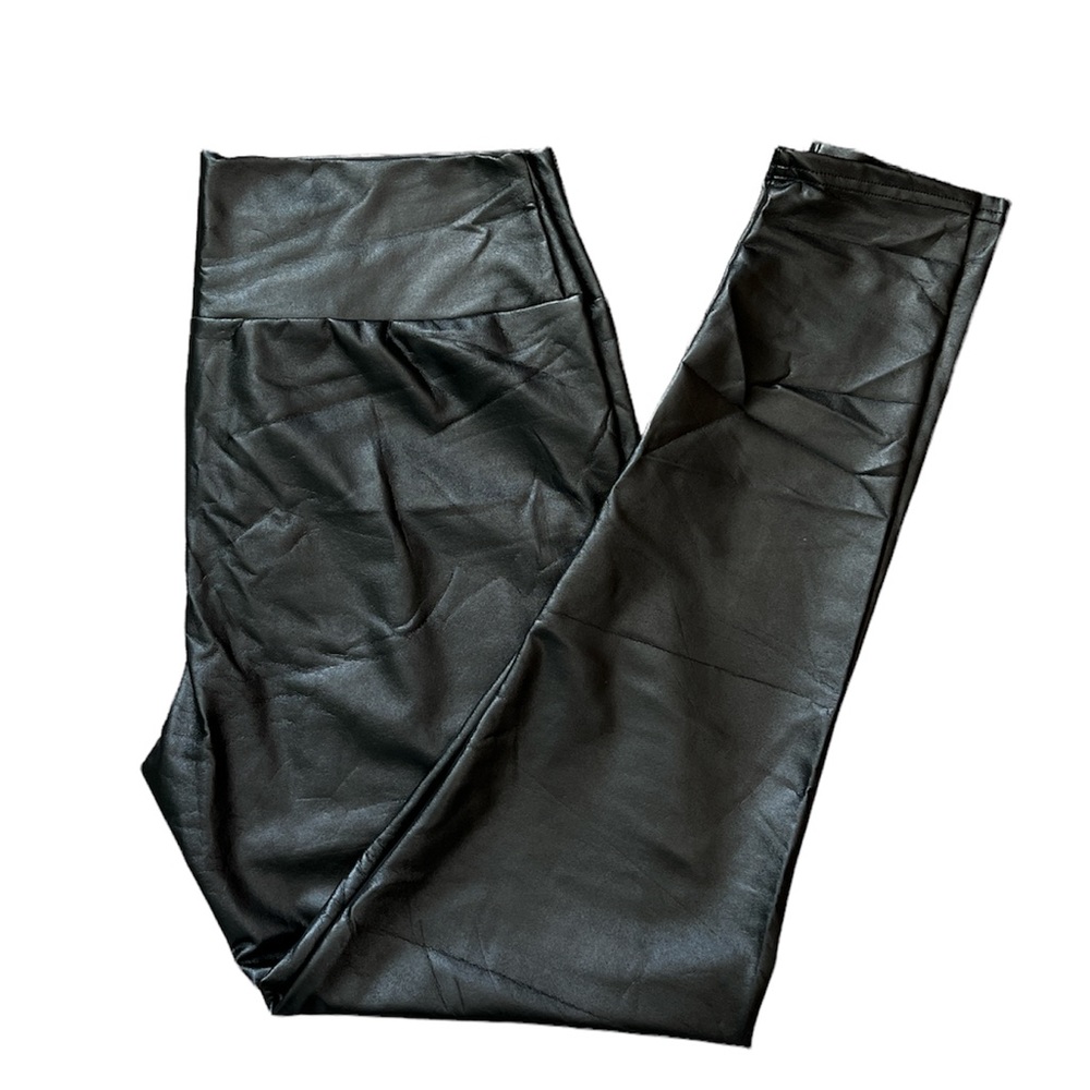 🎉FLASH SALE🎉 Ginasy Black Faux Leather Leggings Large